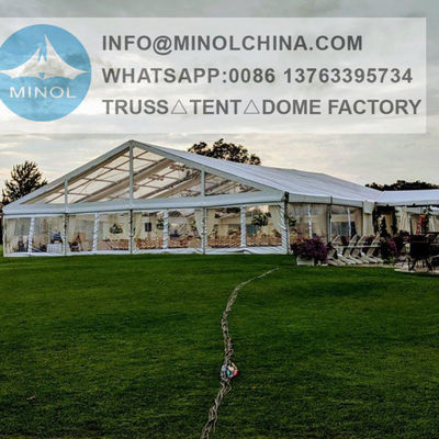 Hard Pressed Outdoor Marquee Tent 850gsm White PVC Coated