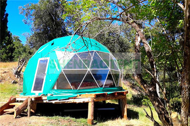 A barraca impermeável da abóbada de dois convidados projeta a camada de acampamento do alumínio da prova de calor da casa